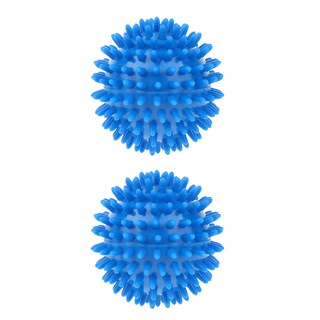 2 Pieces Spiky Trigger Point Acupuncture Deep Tissue Massage Balls Blue