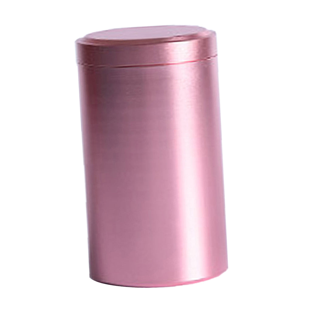 Airtight Loose Tea Tin Canister Candy Sugar Storage Container Rose Gold