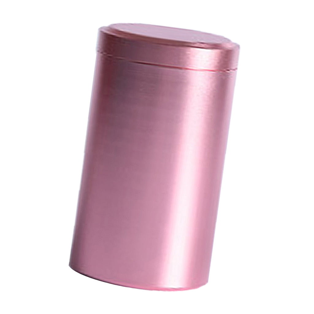 Airtight Loose Tea Tin Canister Candy Sugar Storage Container Rose Gold