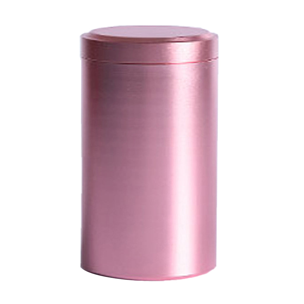 Airtight Loose Tea Tin Canister Candy Sugar Storage Container Rose Gold