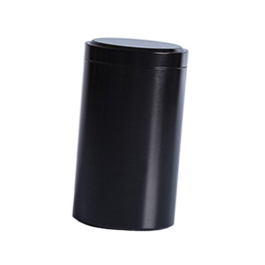 Airtight Loose Tea Tin Canister Candy Sugar Storage Container Black