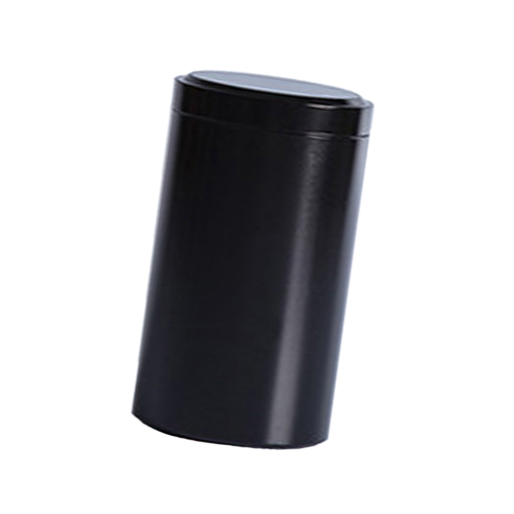 Airtight Loose Tea Tin Canister Candy Sugar Storage Container Black