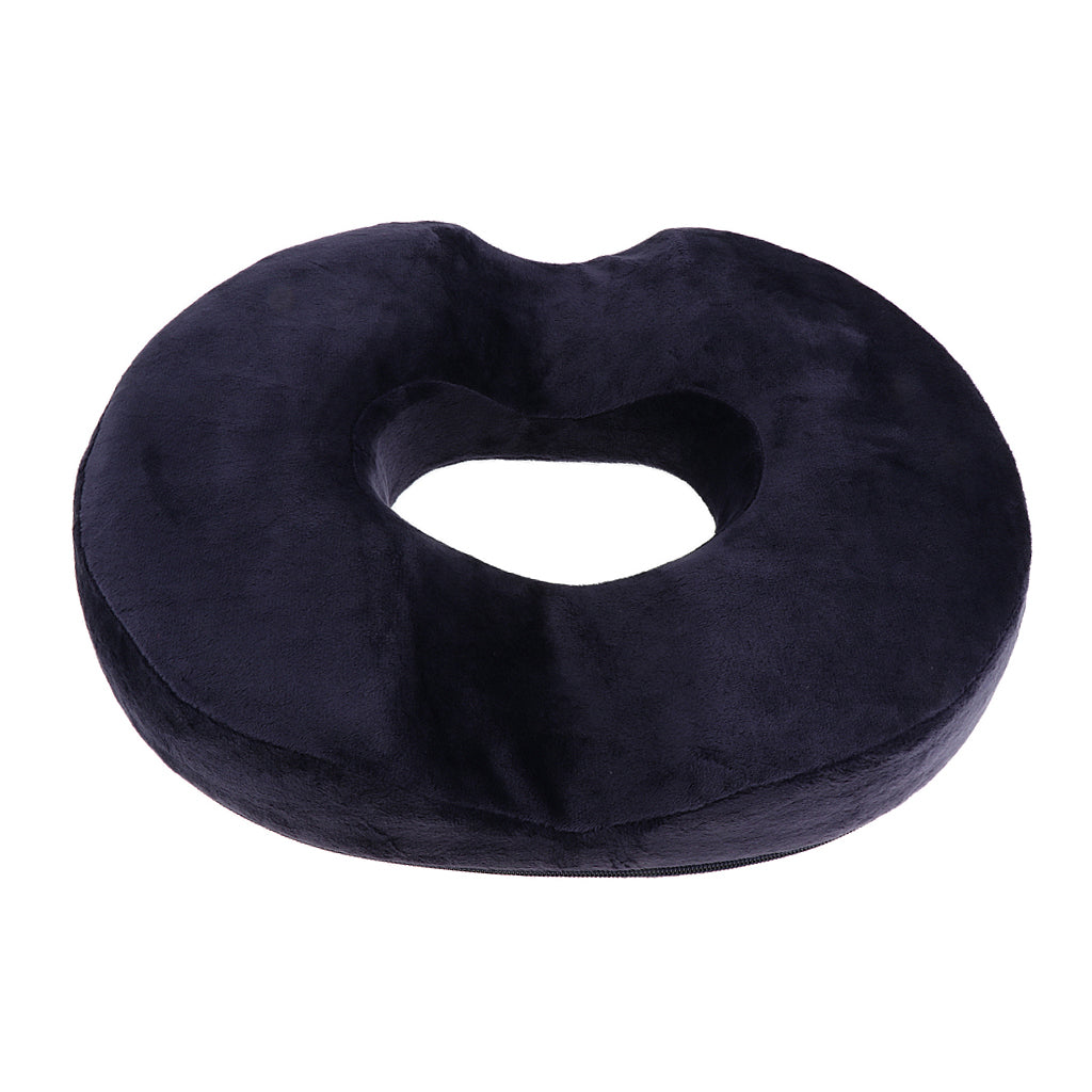 Donut Seat Cushion Pillow Memory Foam Orthopedic Tailbone Pain Relief Navy