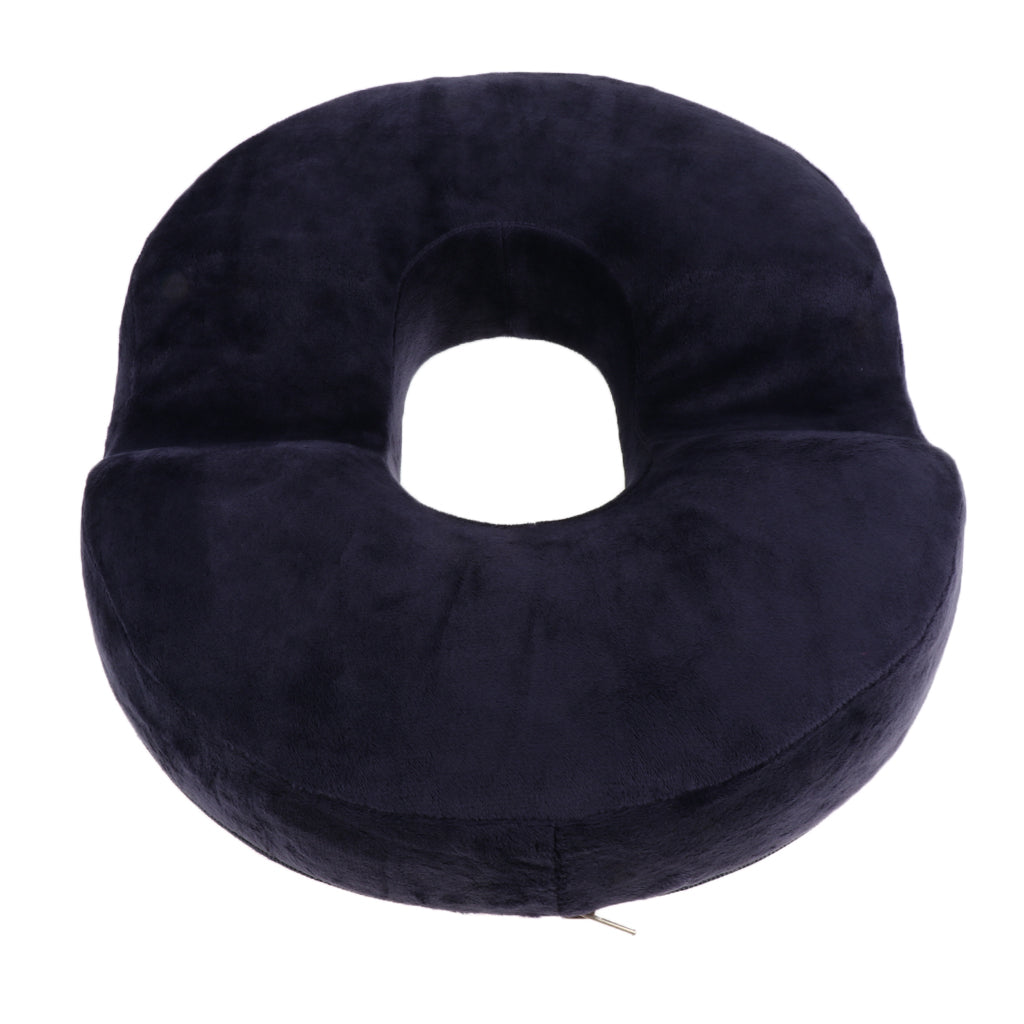 Donut Seat Cushion Pillow Memory Foam Orthopedic Tailbone Pain Relief Navy