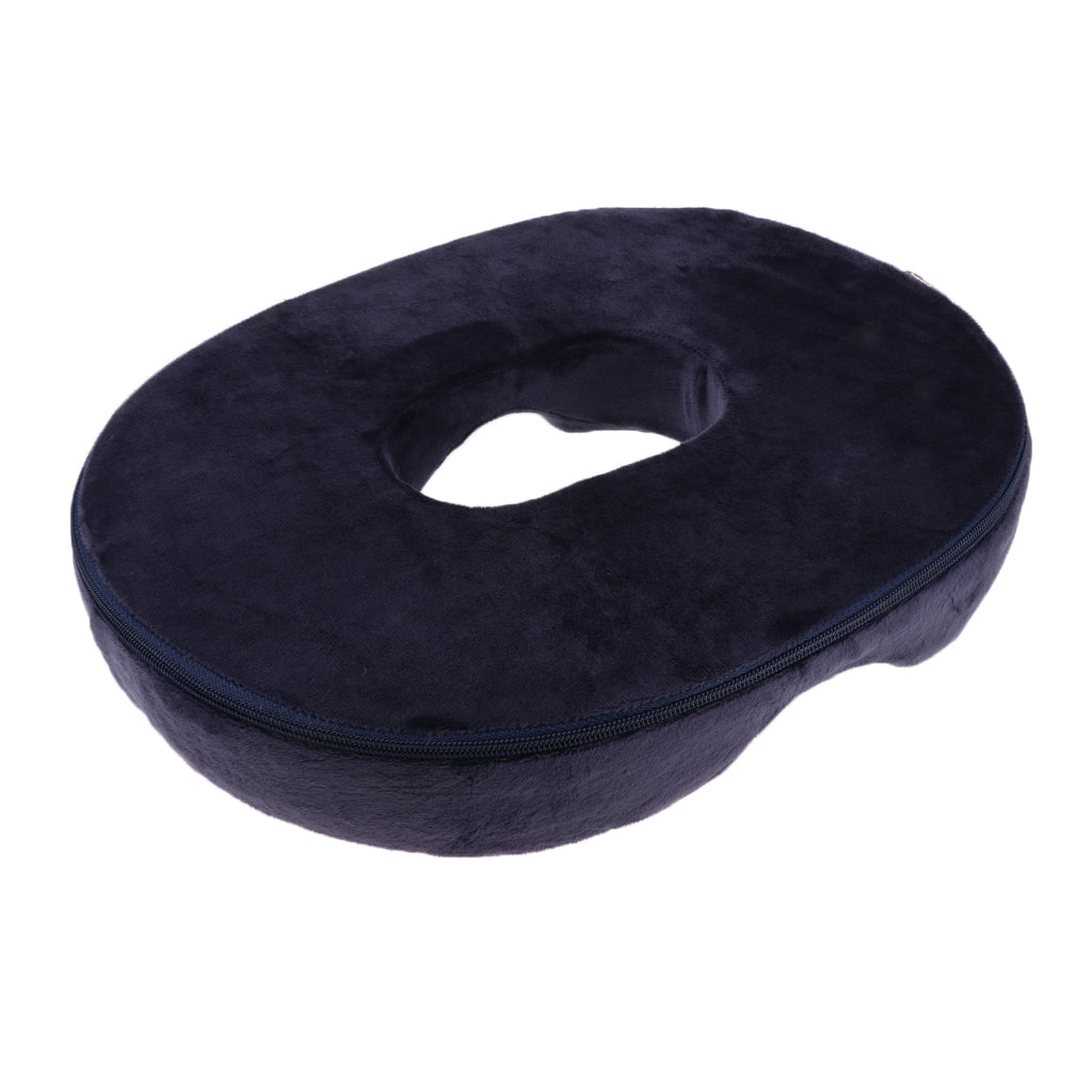 Donut Seat Cushion Pillow Memory Foam Orthopedic Tailbone Pain Relief Navy