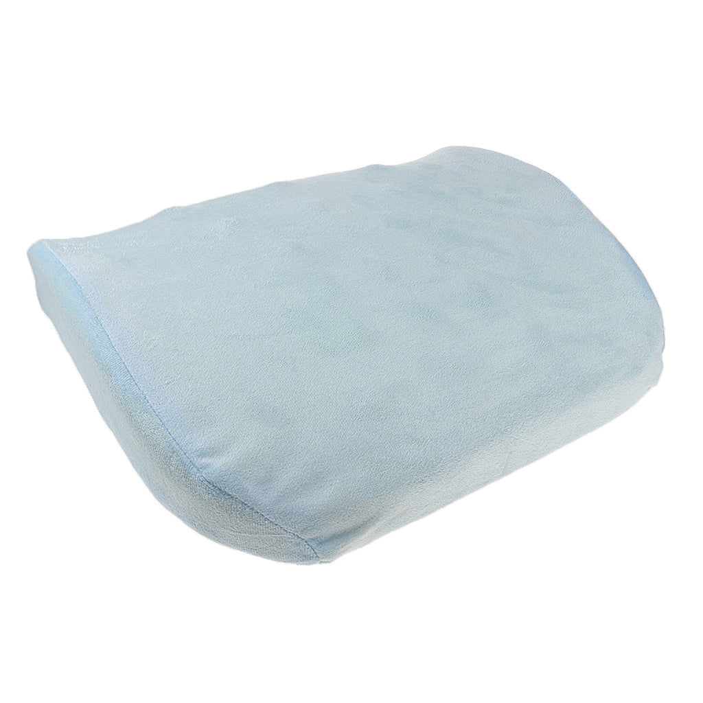 Memory Foam Back Waist Cushion Massage Pregnant Women Lumbar Pillow Sky Blue