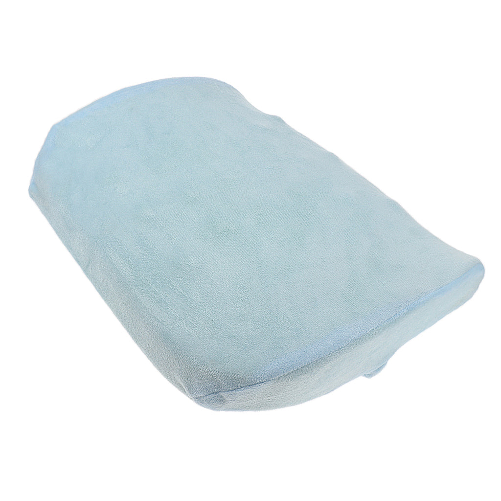 Memory Foam Back Waist Cushion Massage Pregnant Women Lumbar Pillow Sky Blue