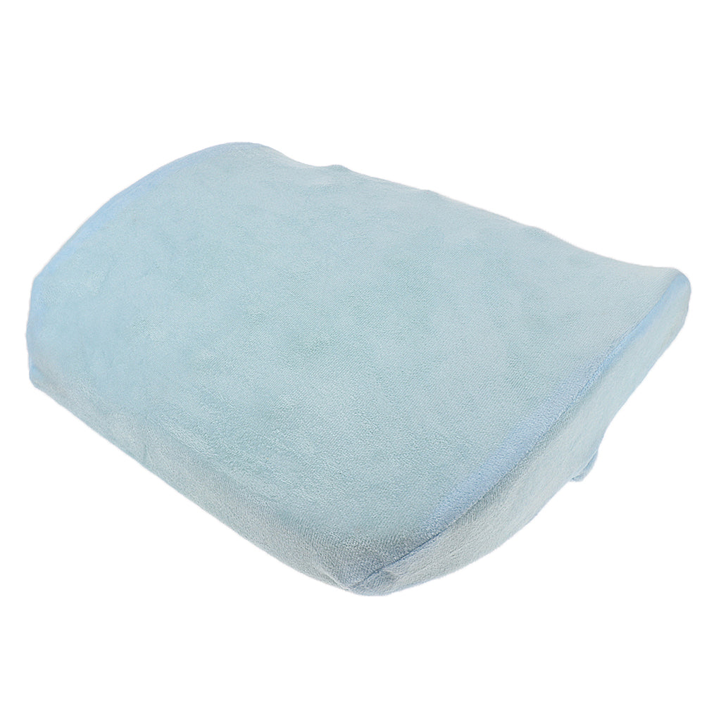 Memory Foam Back Waist Cushion Massage Pregnant Women Lumbar Pillow Sky Blue