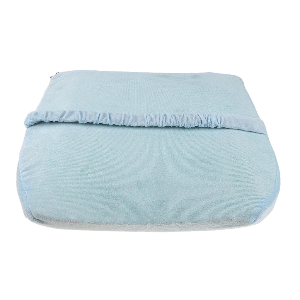 Memory Foam Back Waist Cushion Massage Pregnant Women Lumbar Pillow Sky Blue