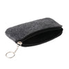 5 Pieces Felt Eyewear Eyeglass Case Sunglasses Pouch Storage Bag Dark Grey