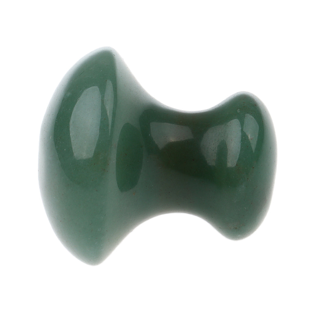 Women Facial Beauty Massage Jade Stone Relaxing Mushroom Massage Stone Green