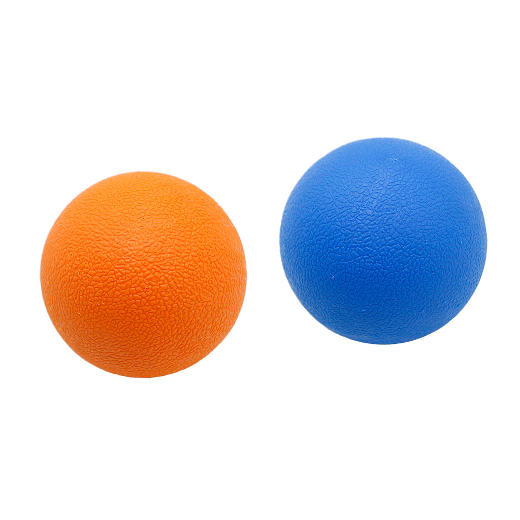 Deep Tissue Lacrosse Myofascial Massage Ball for Back Neck Orange Blue