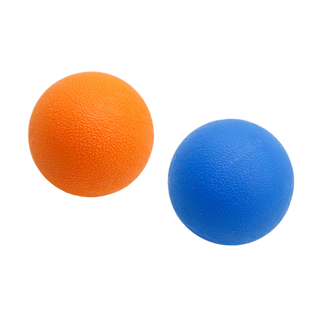 Deep Tissue Lacrosse Myofascial Massage Ball for Back Neck Orange Blue