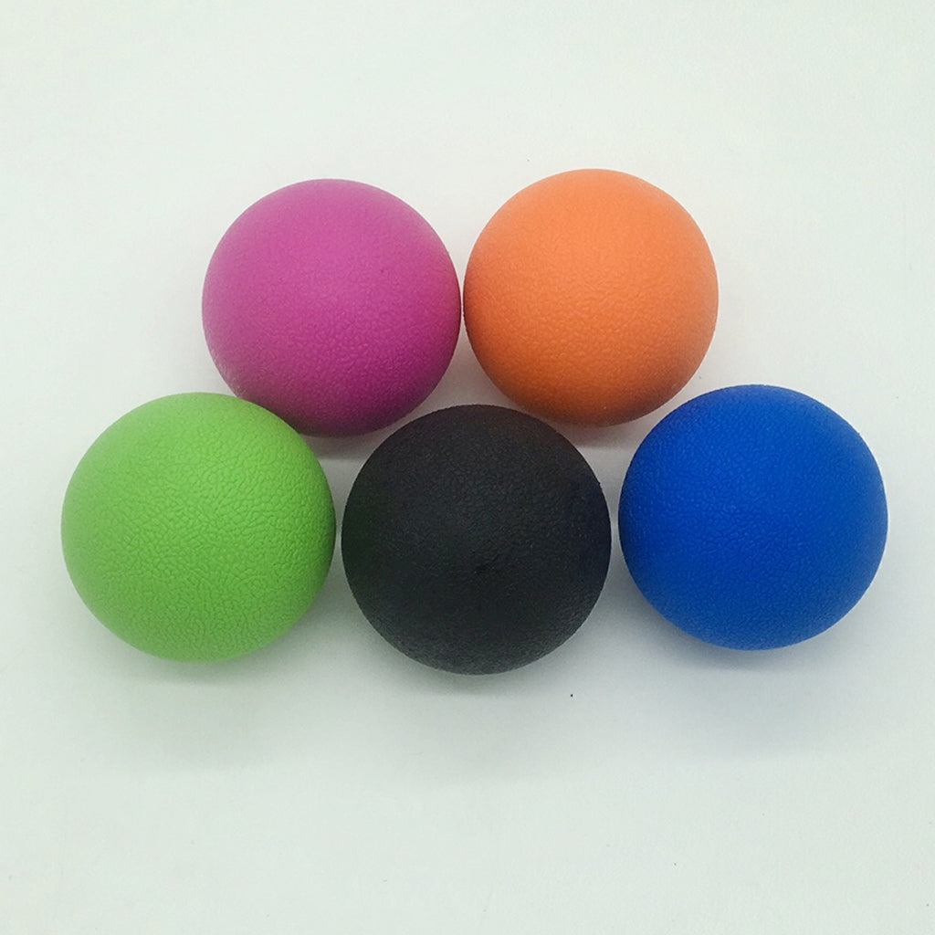 Deep Tissue Lacrosse Myofascial Massage Ball for Back Neck Orange Blue