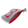 5 Pieces Zipper Eyeglasses Sunglasses Case Pouch Bag Storage Felt Cloth Red