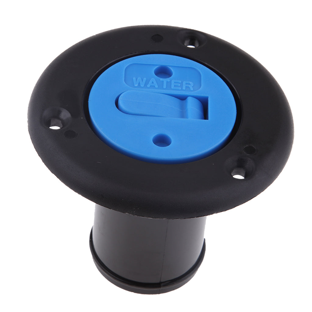 Boat Deck Filler - Petrol/Fuel/Gas/Water/Diesel - Tank Deck Fill Cap Black