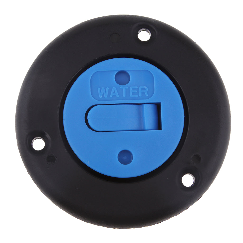 Boat Deck Filler - Petrol/Fuel/Gas/Water/Diesel - Tank Deck Fill Cap Black