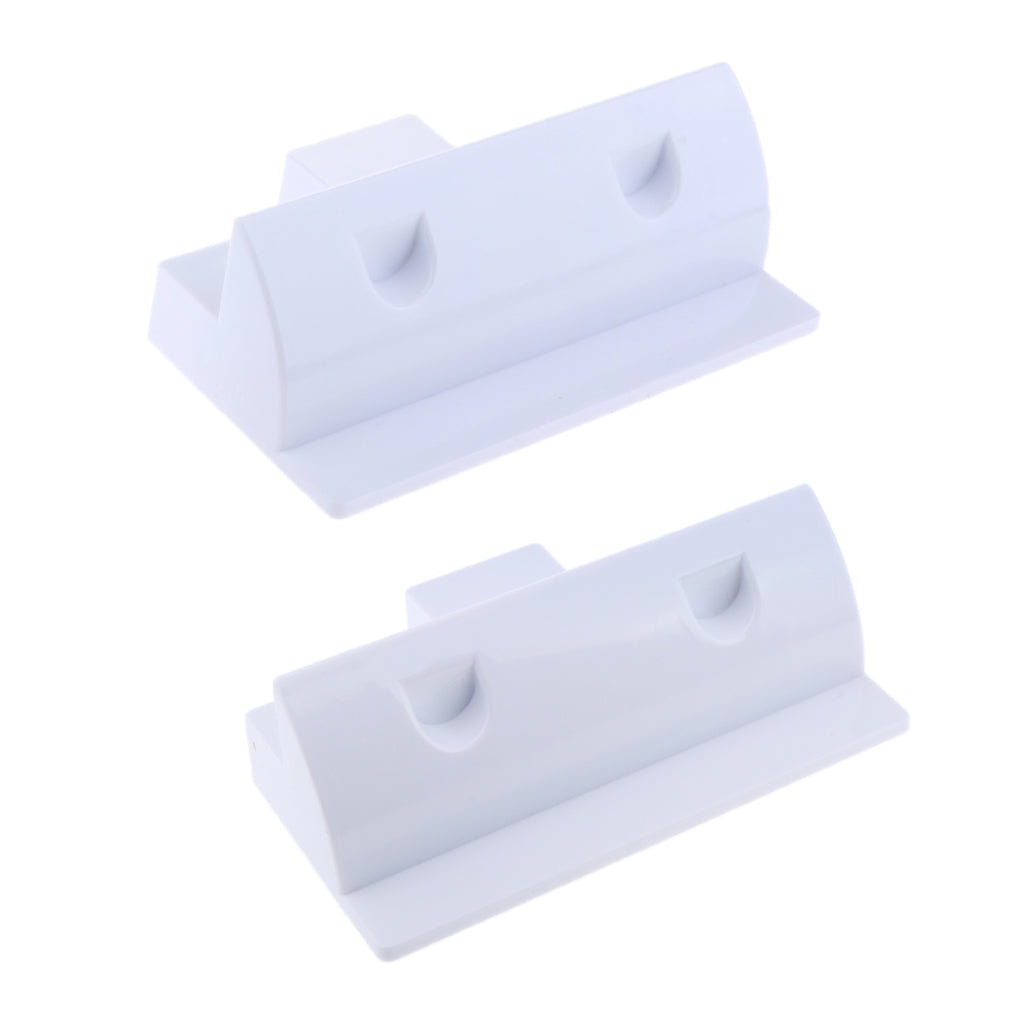 Solar Panel Short Side Mounting Brackets /Mounts for Motorhome Boat White