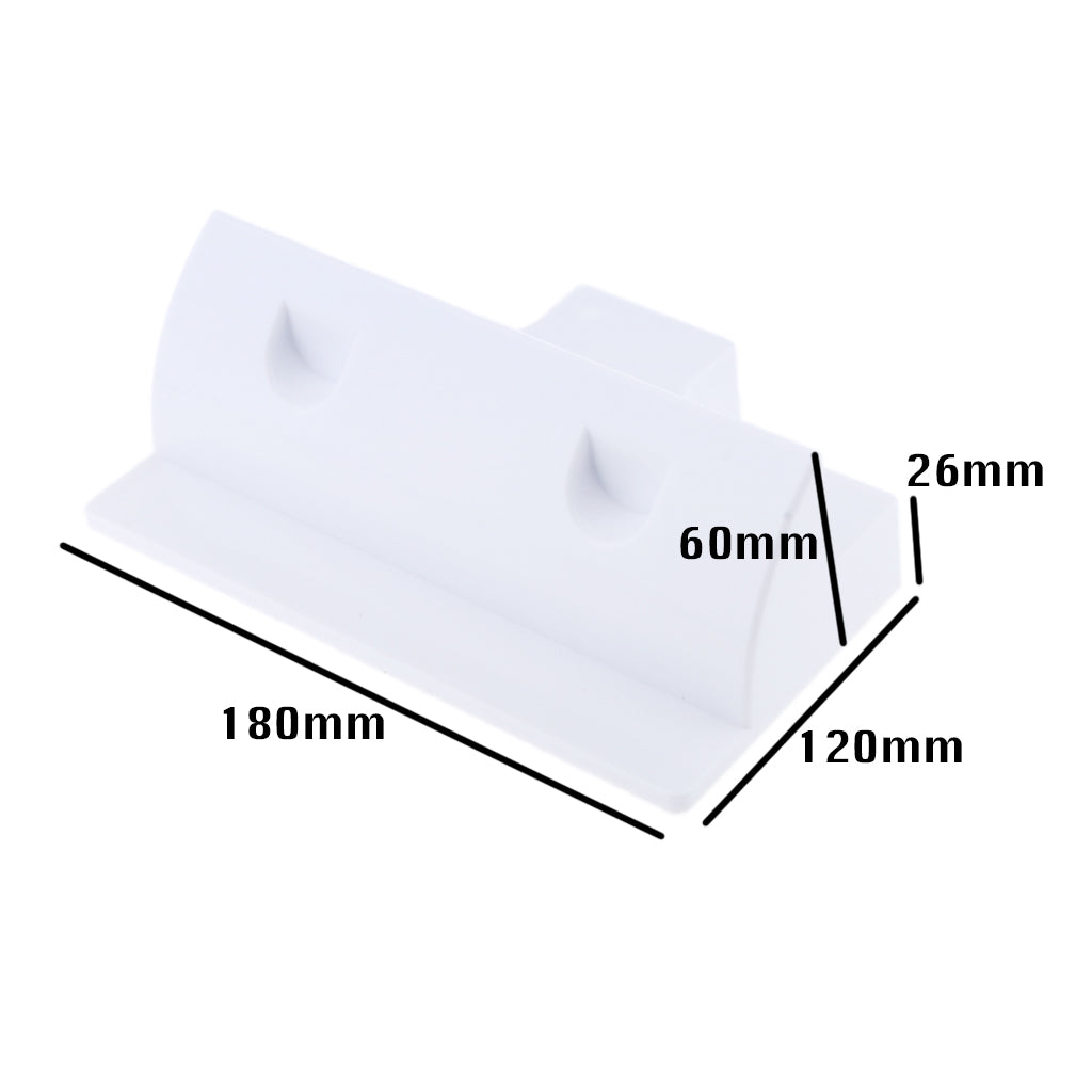 Solar Panel Short Side Mounting Brackets /Mounts for Motorhome Boat White