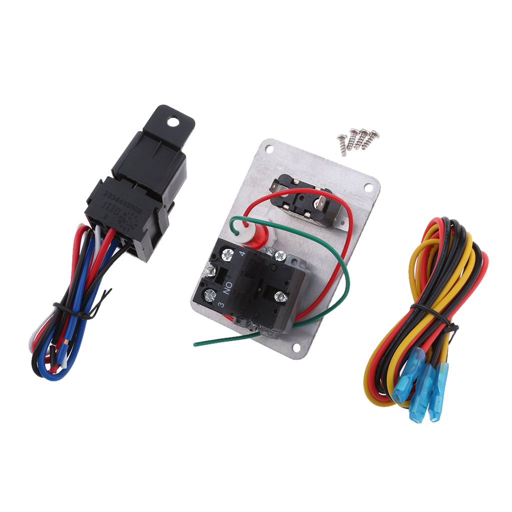 Racing Car 12V LED Toggle Ignition Switch Panel Engine Start Push Button