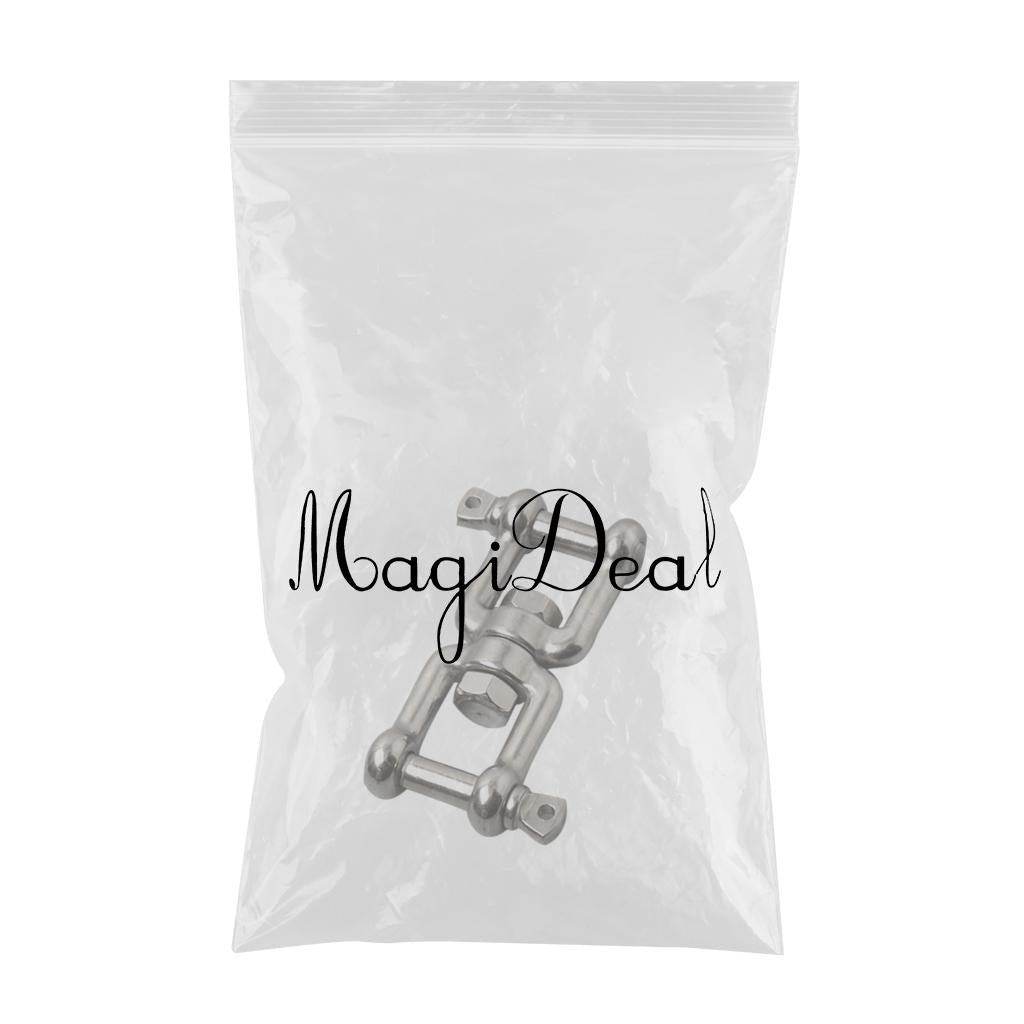 Boat Jaw Anchor Chain Swivel Connector Shackle 316 Stainless Steel 8mm