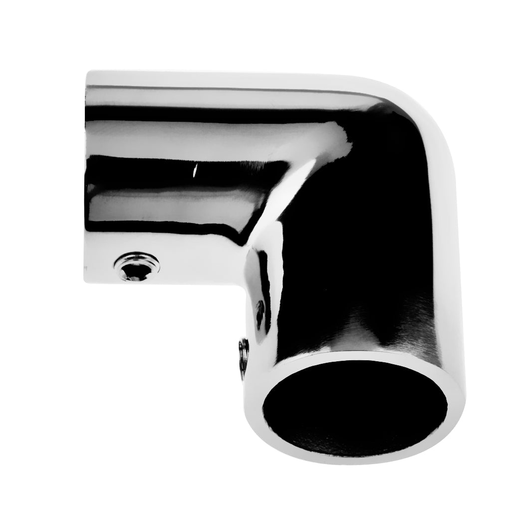 Boat Marine Hand Rail Fitting 90 Degree Elbow 316 Stainless Steel 22mm