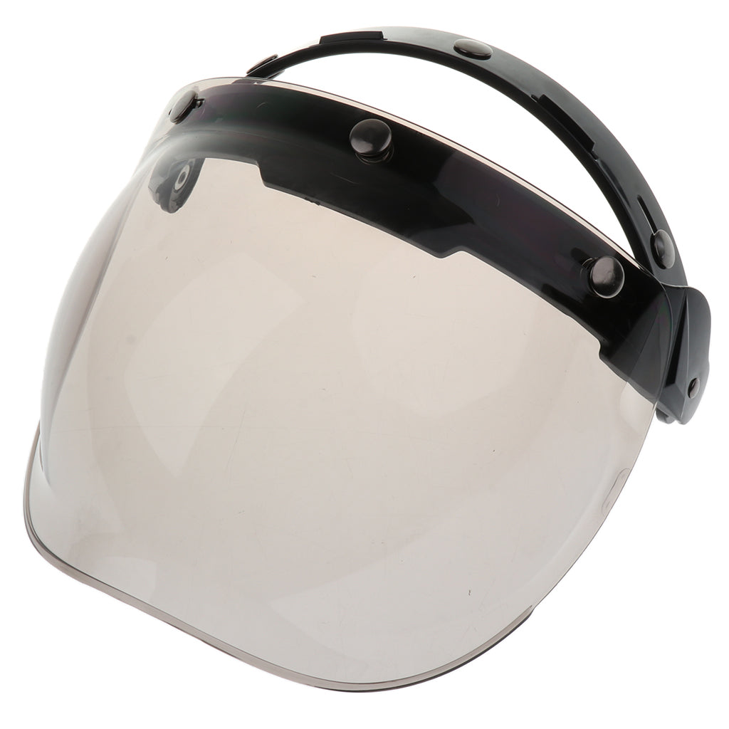 3-Snap Bubble Wind Shield Visor for Bonanza Biltwell Motorcycle Helmets 4