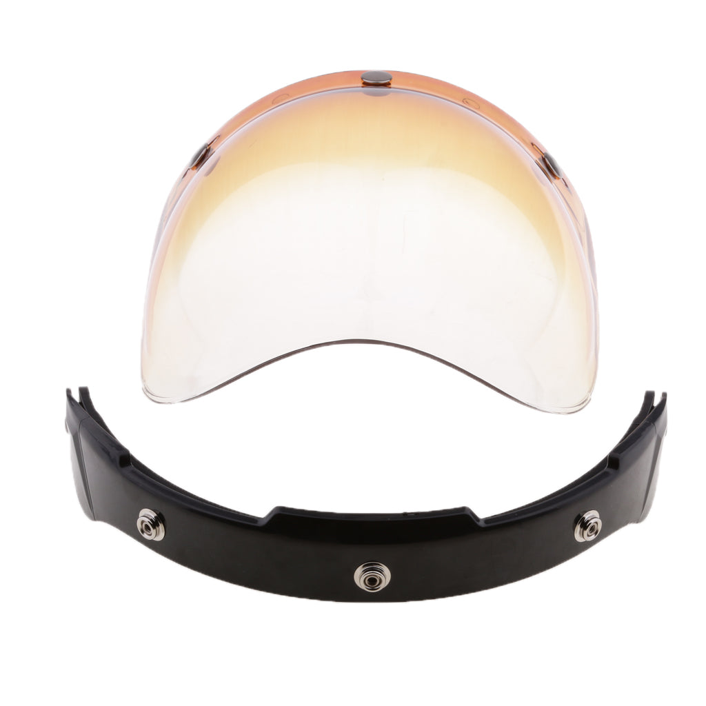 Bubble Shield for Biltwell Bonanza 3-Snap Motorcycle Helmets 6