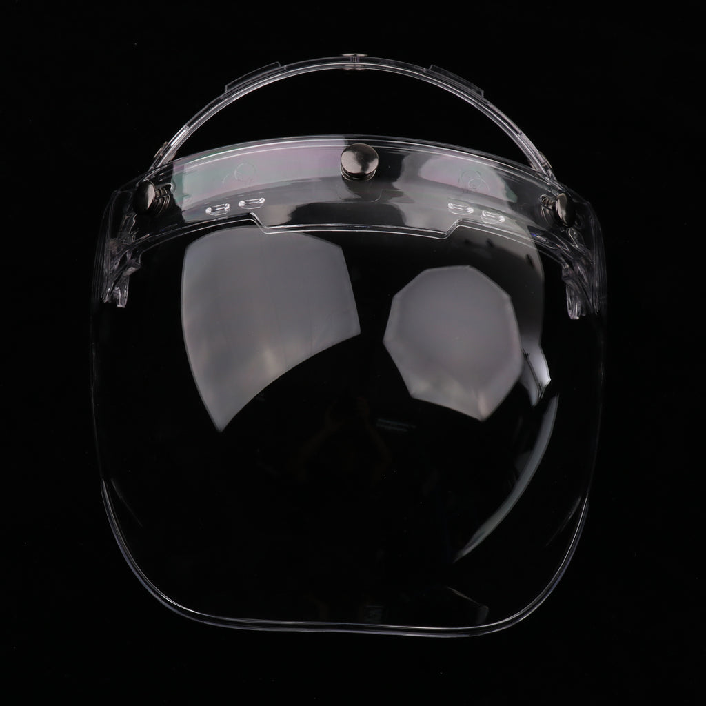 3-Snap Bubble Wind Shield Visor for Bonanza Biltwell Motorcycle Helmets 3