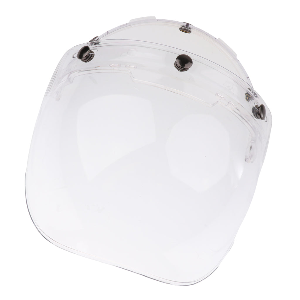 3-Snap Bubble Wind Shield Visor for Bonanza Biltwell Motorcycle Helmets 3