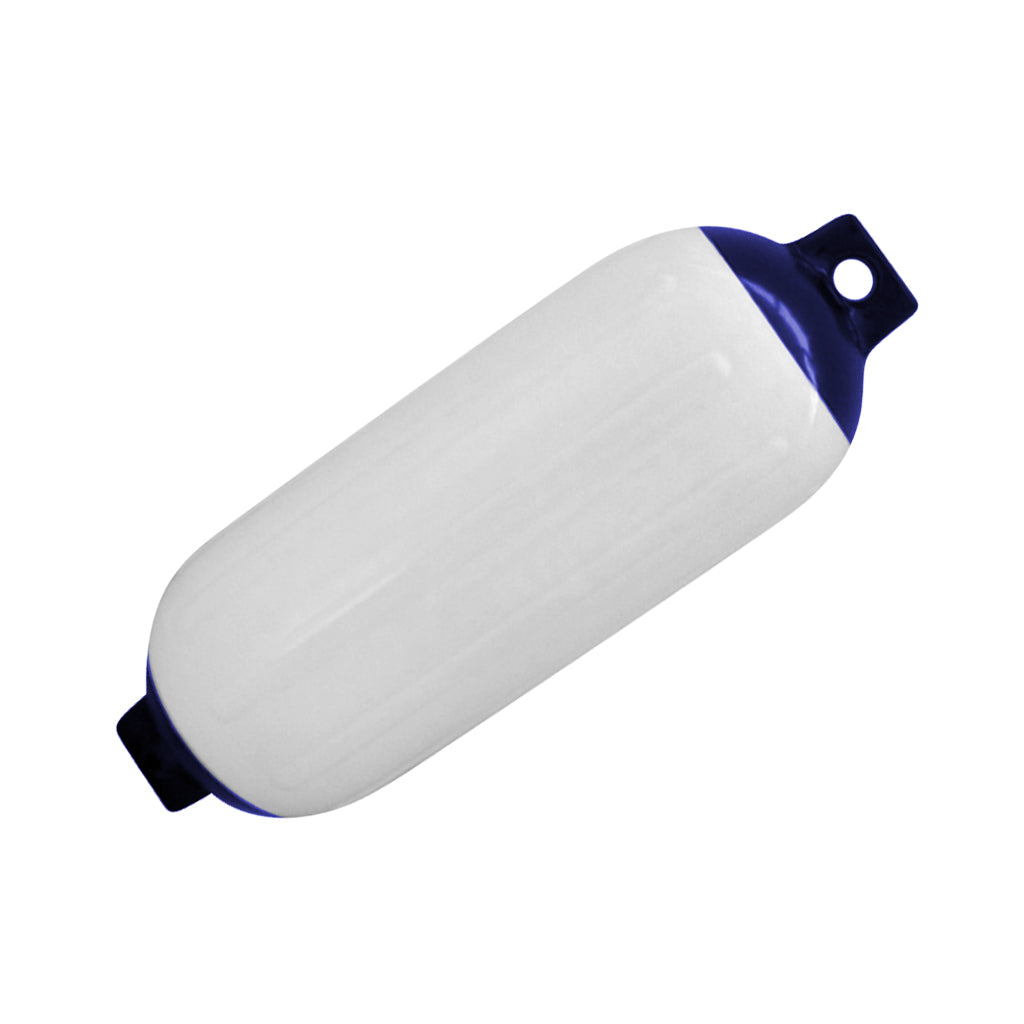 Marine Boat Fender Premium PVC Bumper Dock Shield Protection Blue White