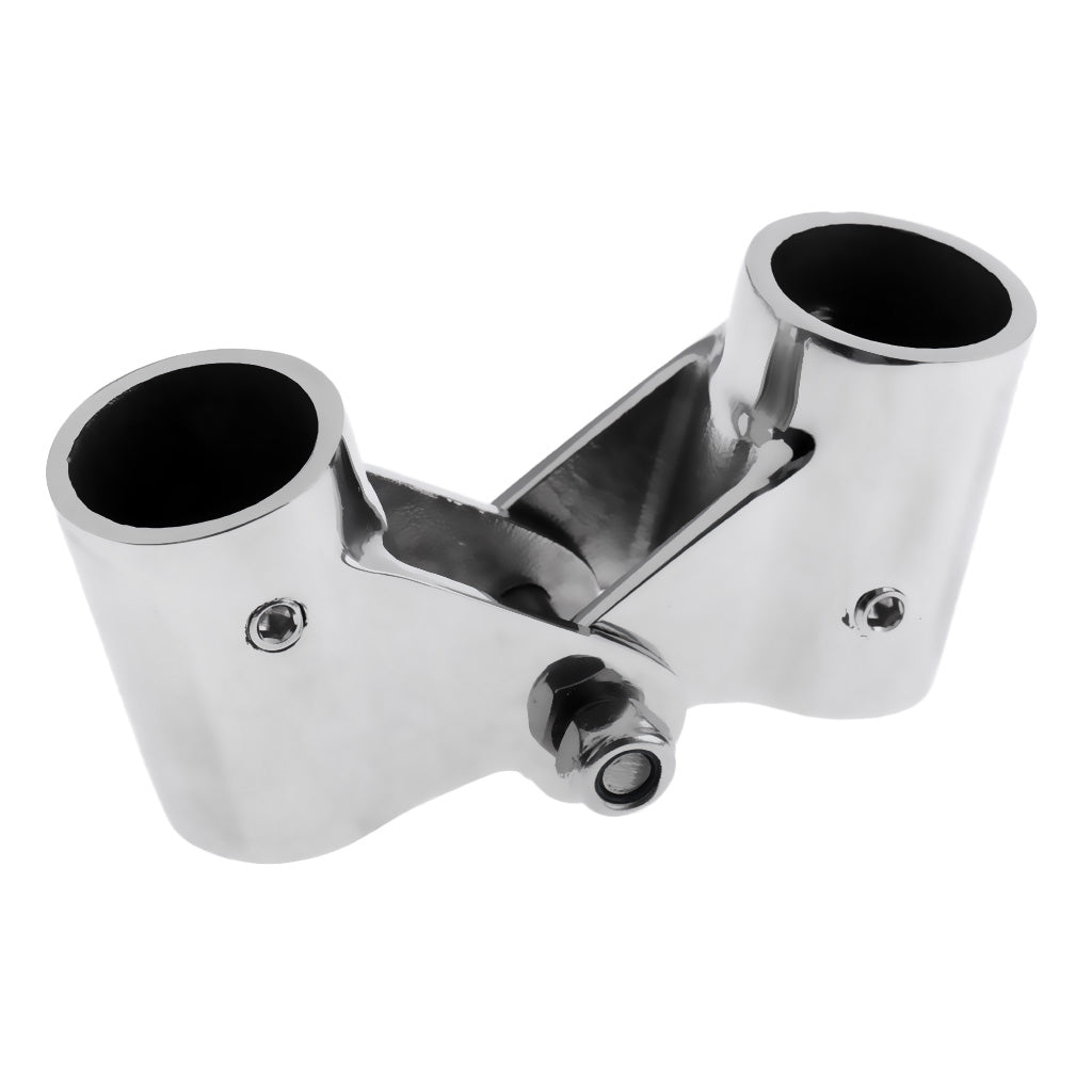 Stainless Steel Boat Rail Fittings Folding Swivel Tube Pipe Connector 26mm