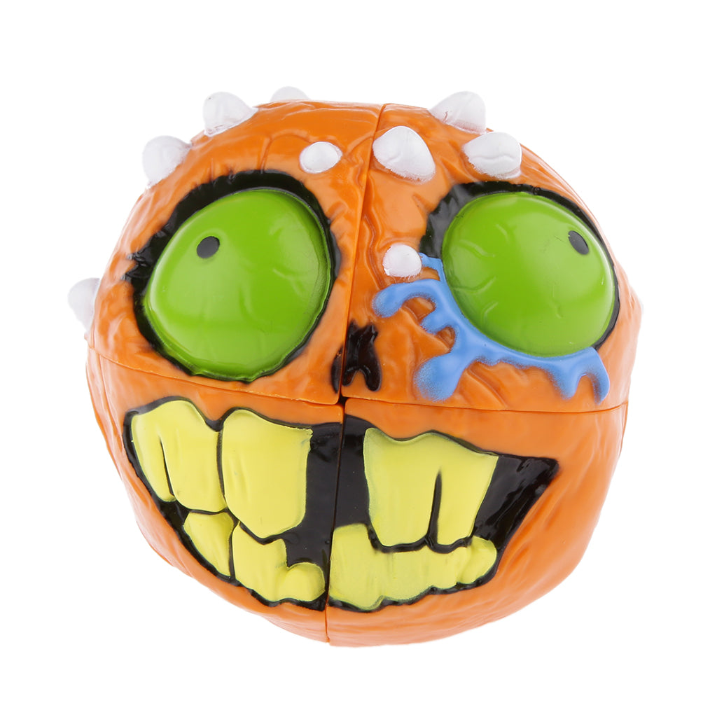 Novelty Pumpkin Skull Magic Cube Speed Twist Puzzle Brain Teaser Toys