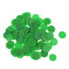 100 Opaque Plastic Board Game Counters Tiddly winks Numeracy Teaching Green