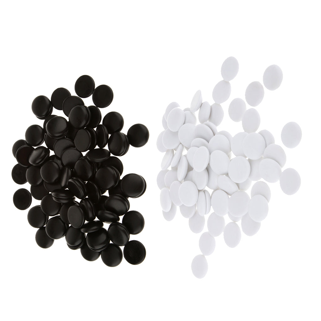 Go Game Black White Plastic Pieces Full Size Standard Set Educational Game