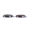 2psc Chrome Plated Screened Sound Hole Inserts for Dobro Resonator Guitar