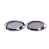 2psc Chrome Plated Screened Sound Hole Inserts for Dobro Resonator Guitar