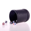 1pc Black Plastic Dice Cup with 6pcs Dice