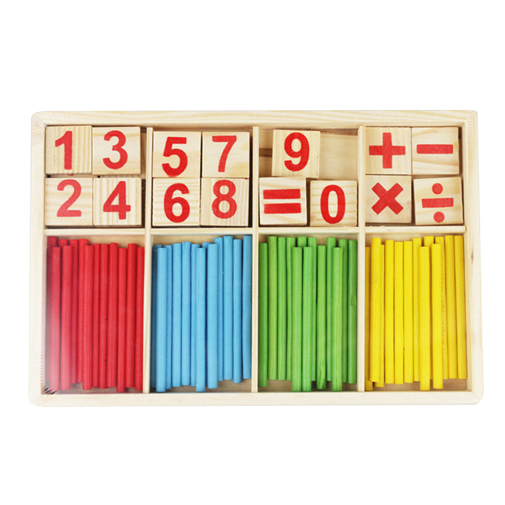 Kids Wooden Counting Sticks Set