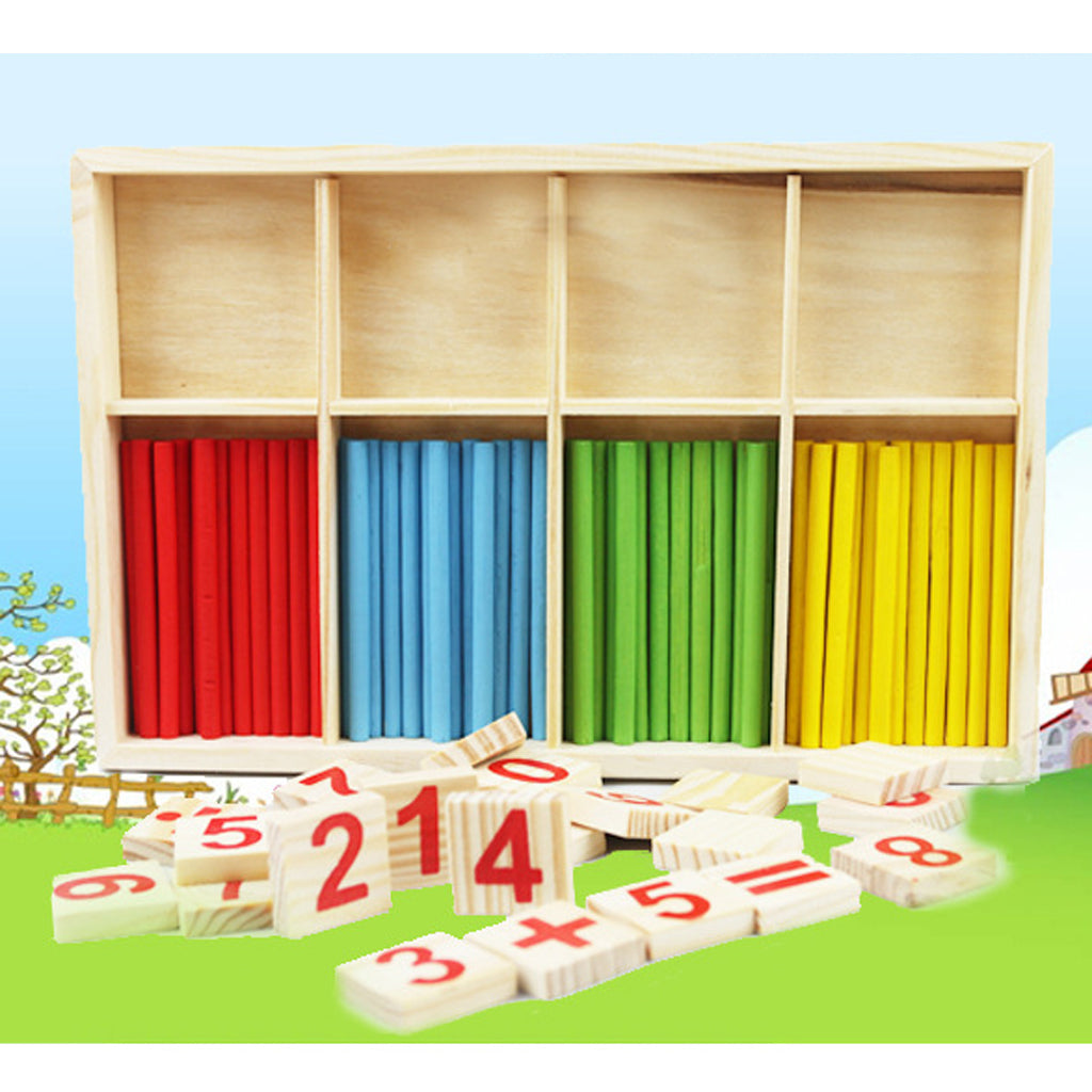 Kids Wooden Counting Sticks Set