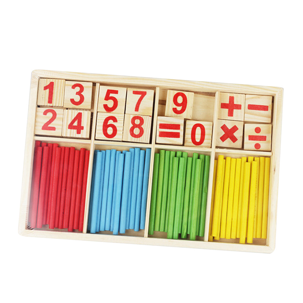 Kids Wooden Counting Sticks Set