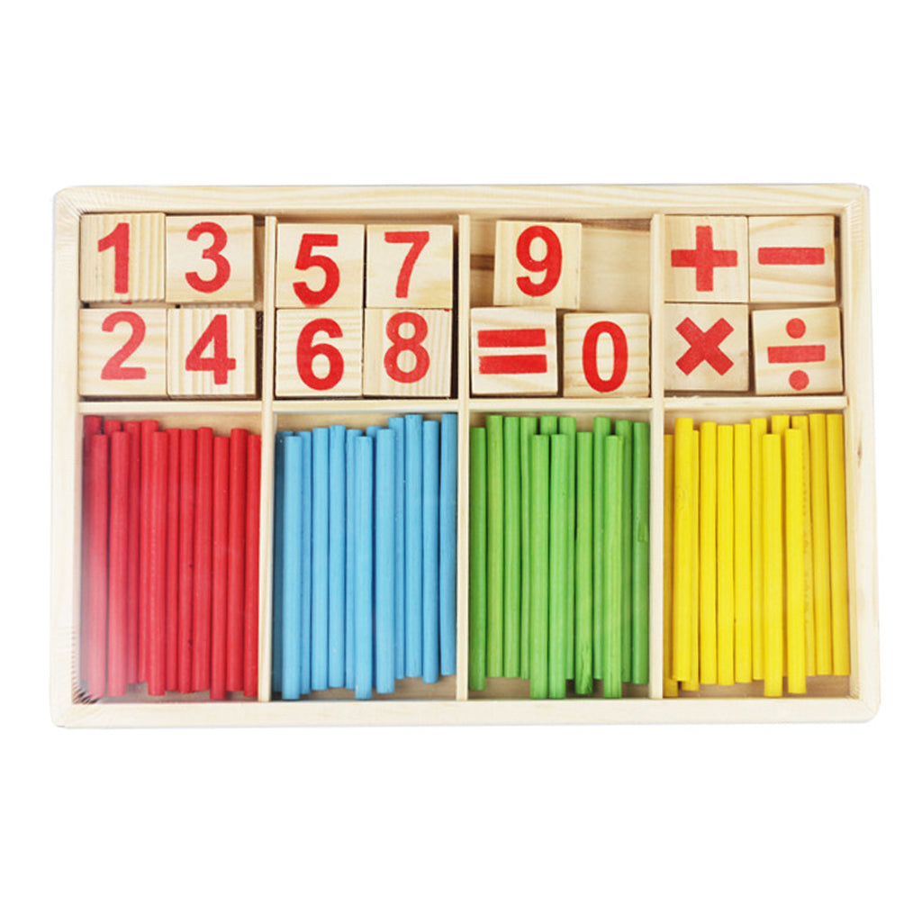 Kids Wooden Counting Sticks Set