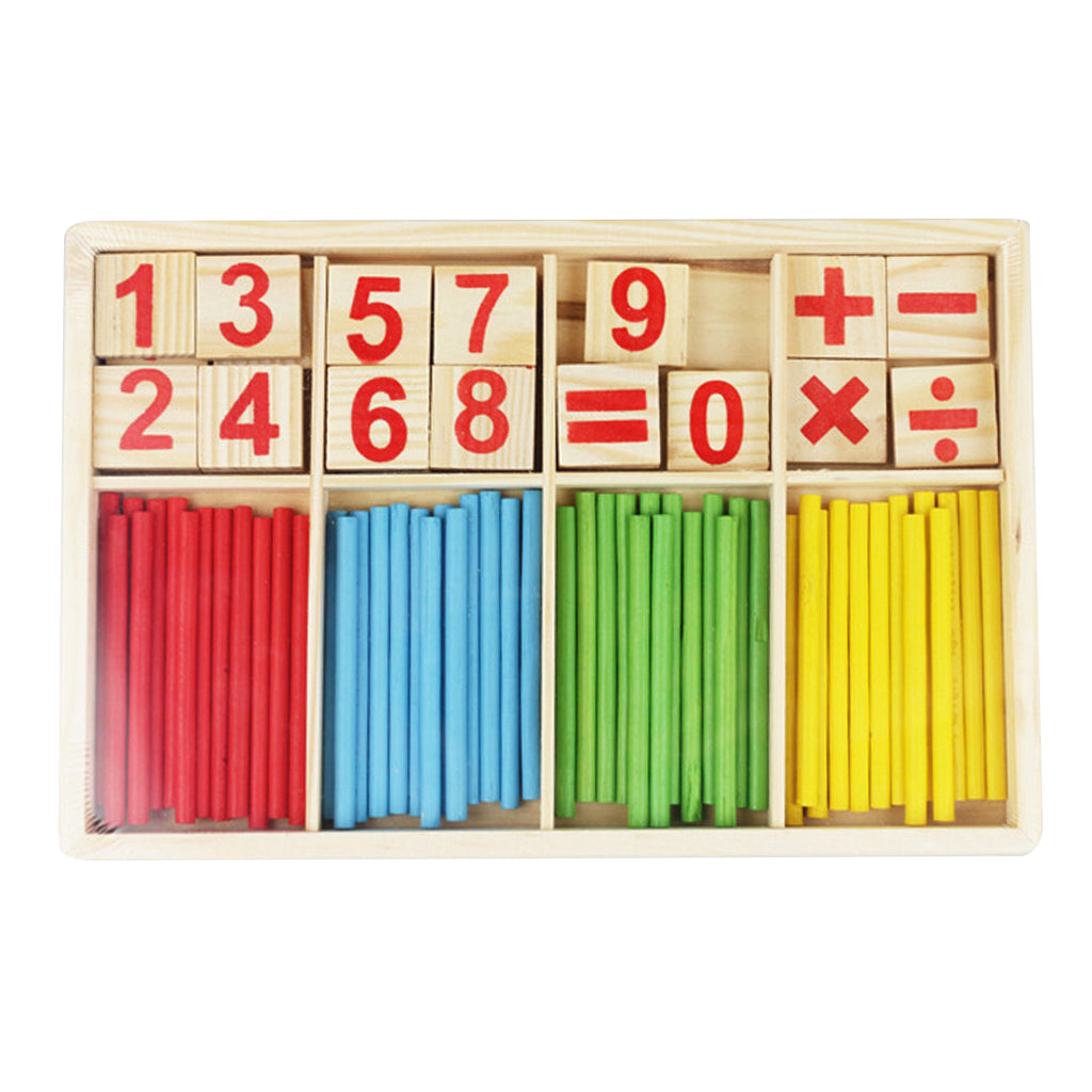 Kids Wooden Counting Sticks Set