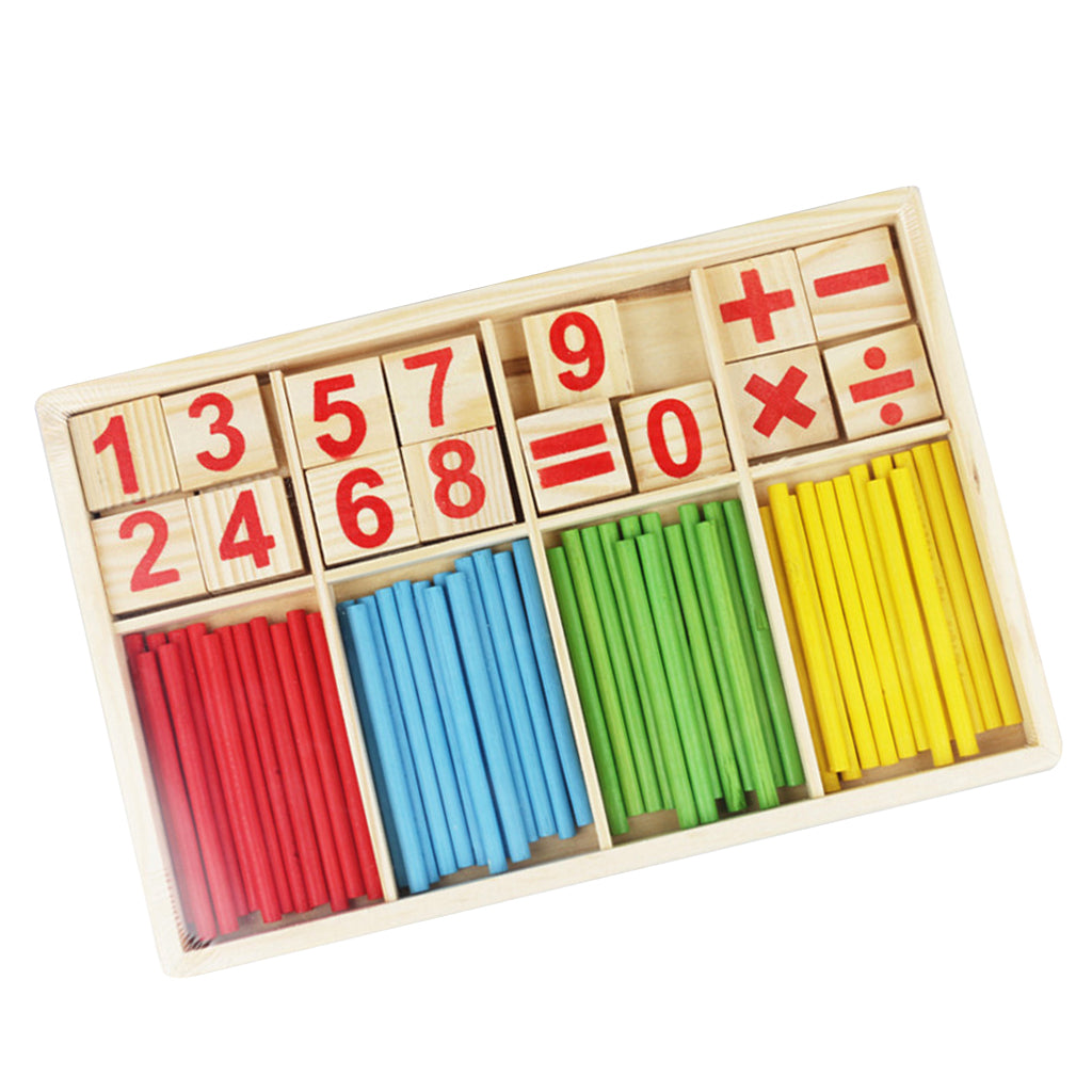 Kids Wooden Counting Sticks Set