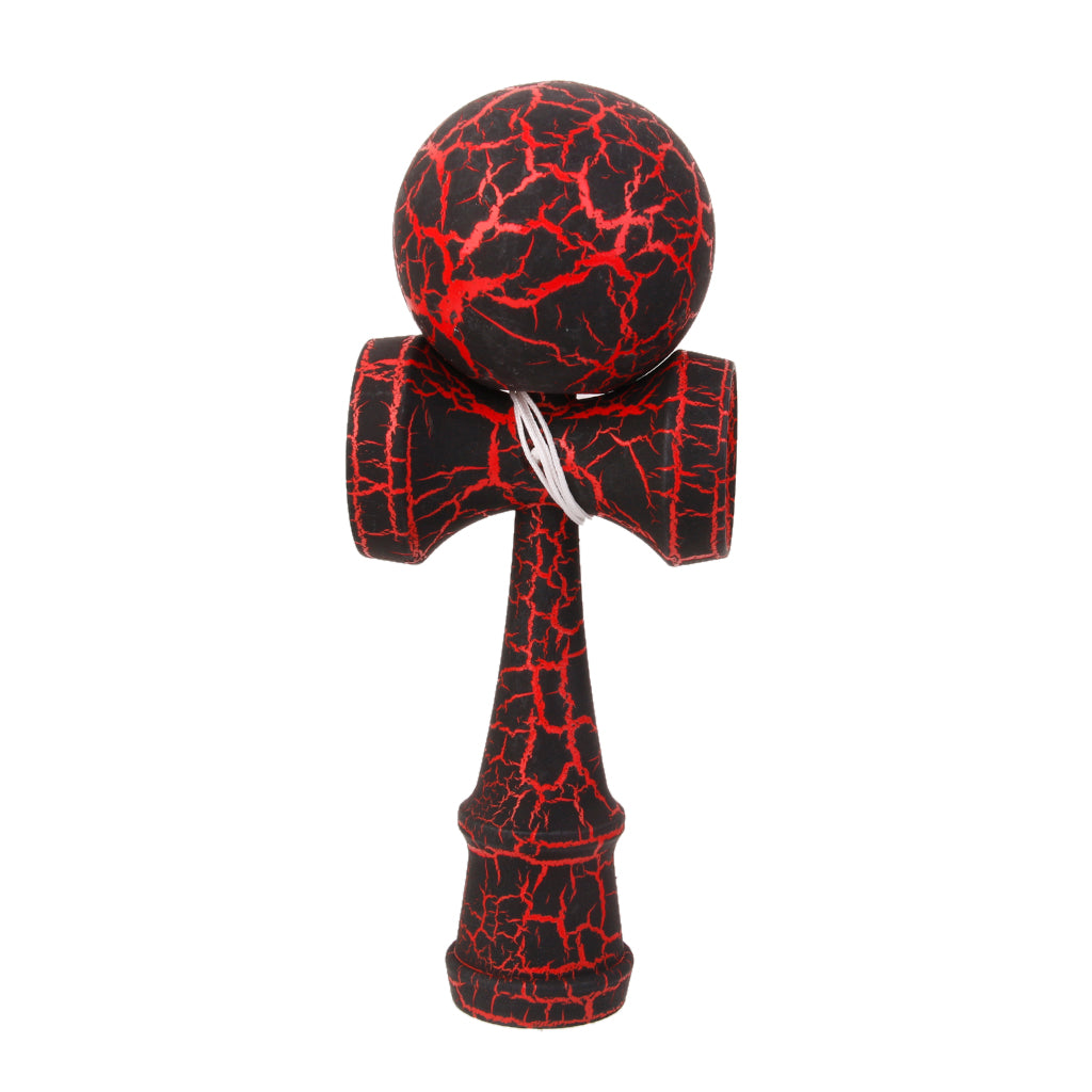 Wooden Crack Paint Kendama Toys- Red