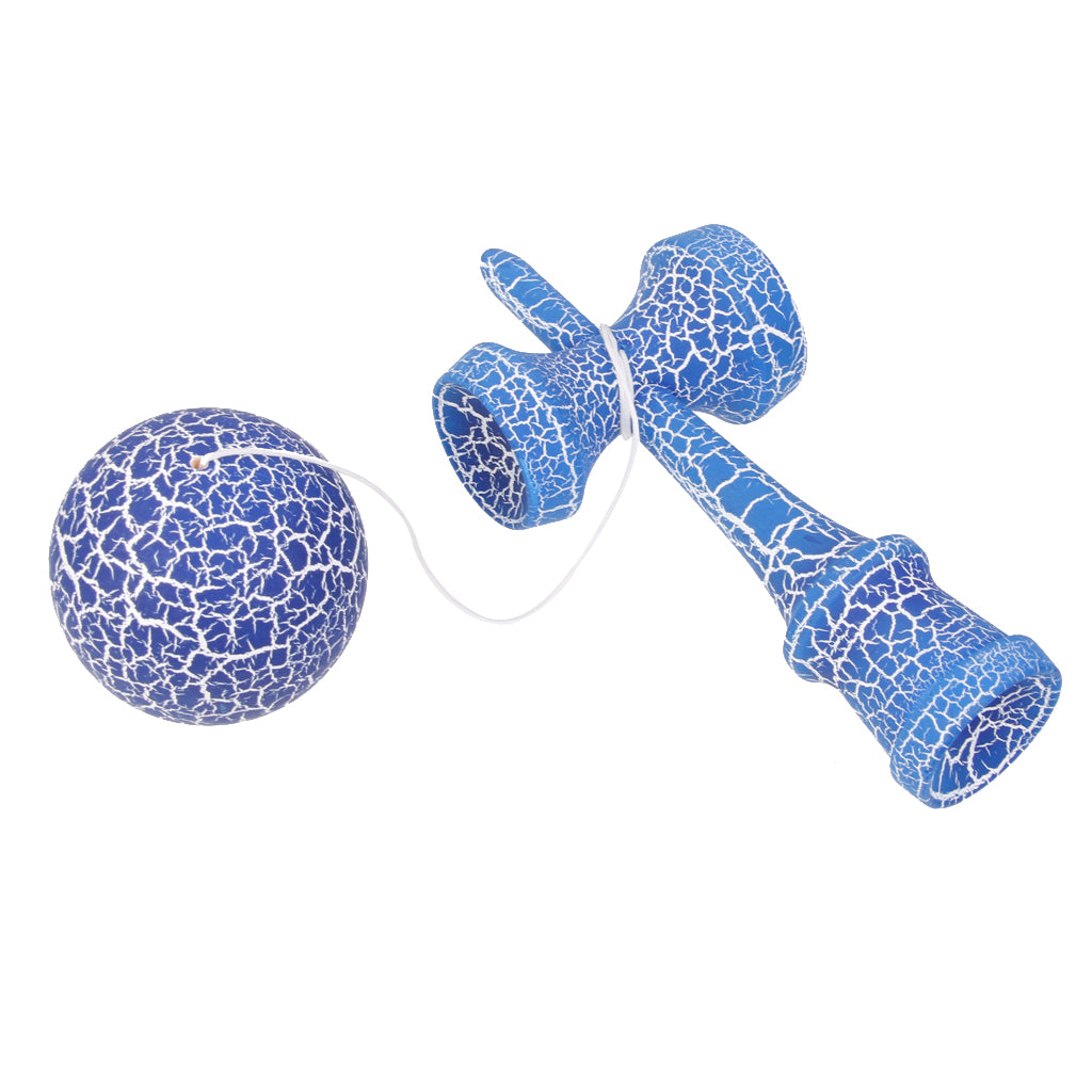 Wooden Crack Paint Kendama Toys- Blue