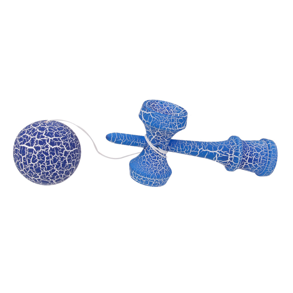 Wooden Crack Paint Kendama Toys- Blue