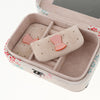 Small PU Leather Travel Jewelry Box Case for Rings Earrings Necklace Style 1