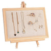 Natural Wood Display Stand for Display Photo Frames and Jewelry Holder L