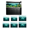 Aquarium Background Fish Tank Static Cling Wallpaper Sticker 61x30cm